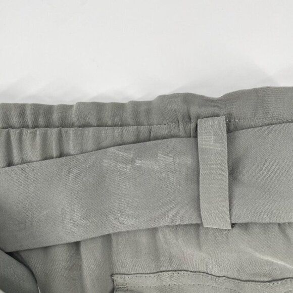 J. Jill Caraway Olive Green Belted Paperbag Skirt Womens Modest Size XLP Pockets - Picture 7 of 10